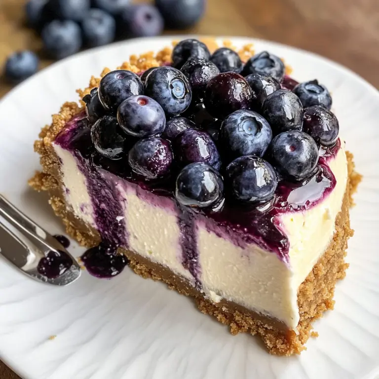 Blueberry Crumble Cheesecake