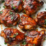 Caramelized BBQ Chicken Thighs in the Oven