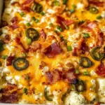 Cauliflower Jalapeno Popper Casserole