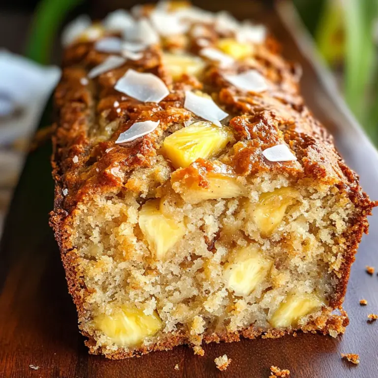 Coconut Pineapple Banana Bread - A Taste of Hawaii