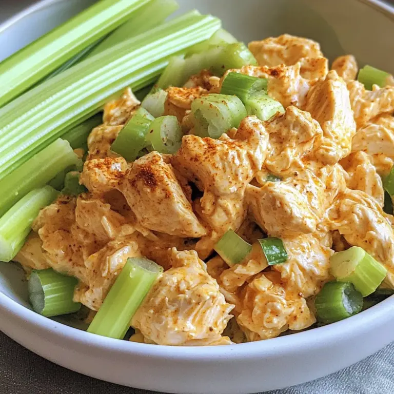 Easy Buffalo Chicken Salad (High-Protein, Healthy)