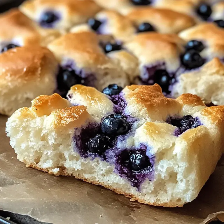 Fluffy Cottage Cheese Blueberry Cloud Bread
