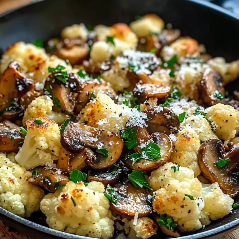 Garlic Cauliflower Mushroom Skillet: Quick & Delicious Dish