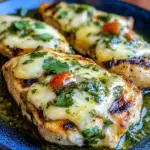 Grilled Salsa Verde Pepper Jack Chicken
