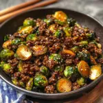 Ground Beef and Brussels Sprouts