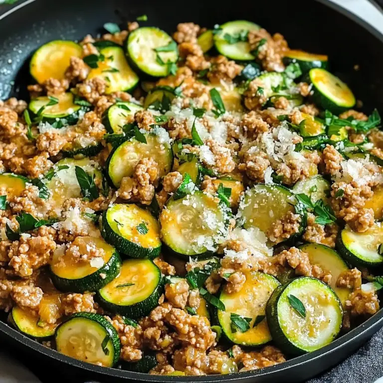 Ground Turkey and Zucchini Skillet