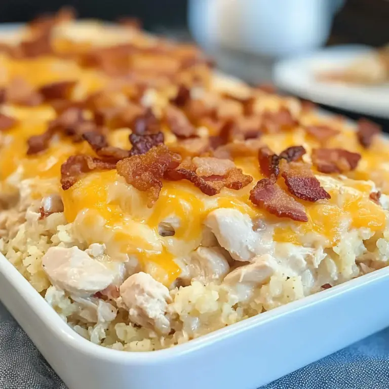 Keto Cauliflower Casserole, Loaded Chicken Bacon Ranch