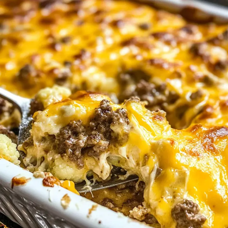 Keto Cheeseburger Casserole Recipe