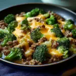 Keto Hamburger Broccoli Skillet