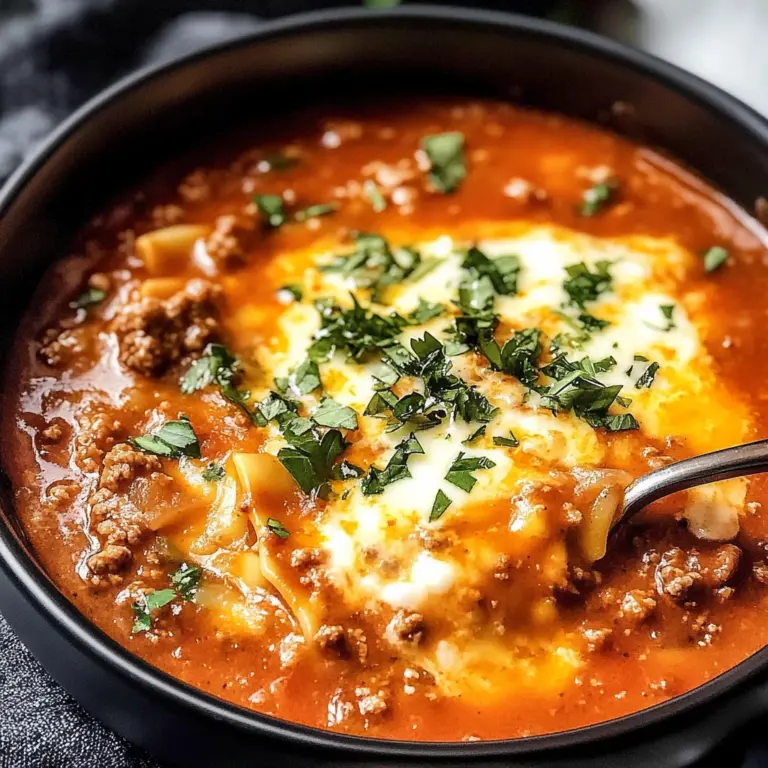 Keto Lasagna Soup