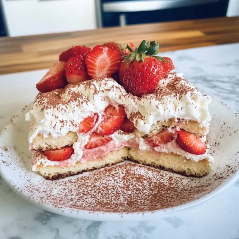Keto Strawberry Tiramisu