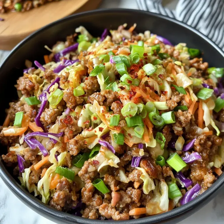 LOW-CARB EASY TO MAKE EGG ROLL IN A BOWL