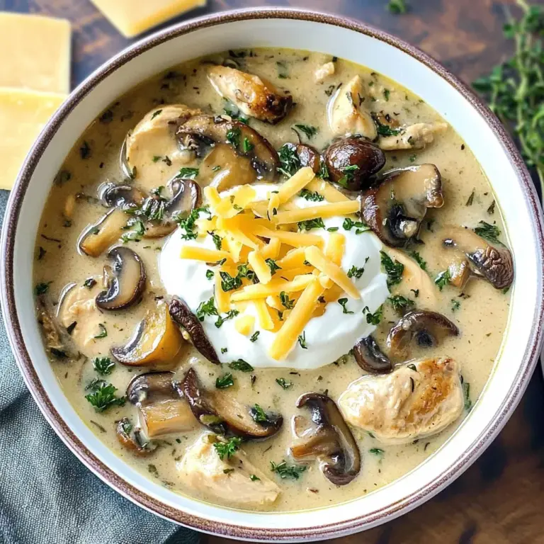(Low-Carb) Chicken Mushroom Soup recipe