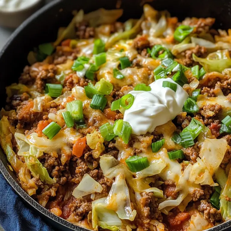 Low Carb Cabbage Taco Skillet (Keto-Friendly)
