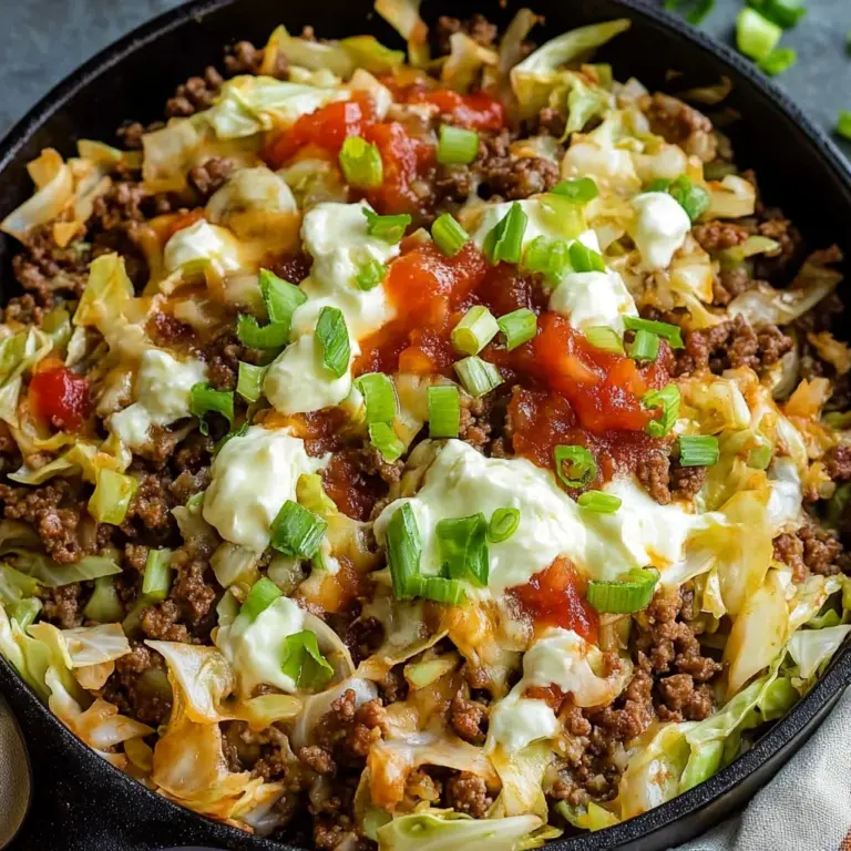 Low Carb Cabbage Taco Skillet (Keto-Friendly)