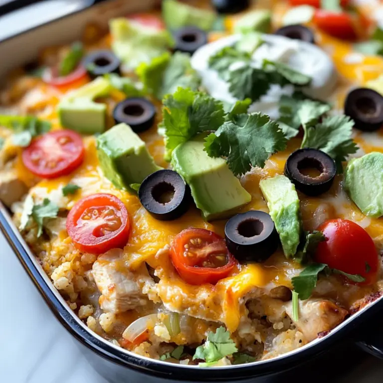 Low Carb Chicken Taco Casserole