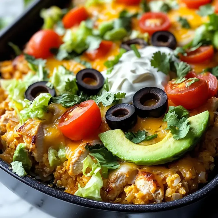 Low Carb Chicken Taco Casserole