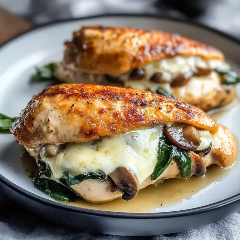 Mushroom Stuffed Chicken Breast - Quick and Easy