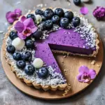 No Bake Blueberry Tart with Earl Grey