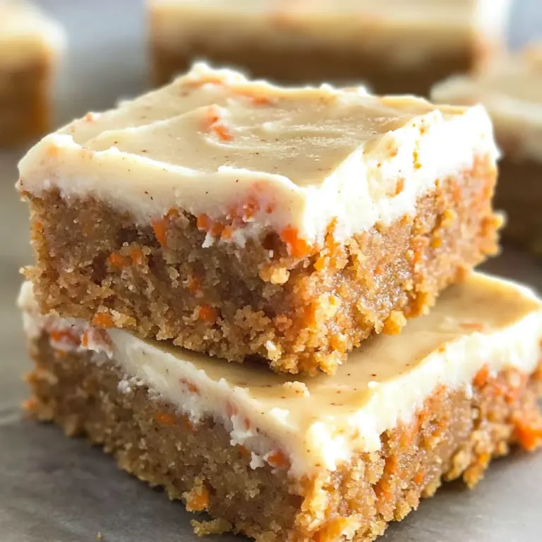No Bake Carrot Cake Bars