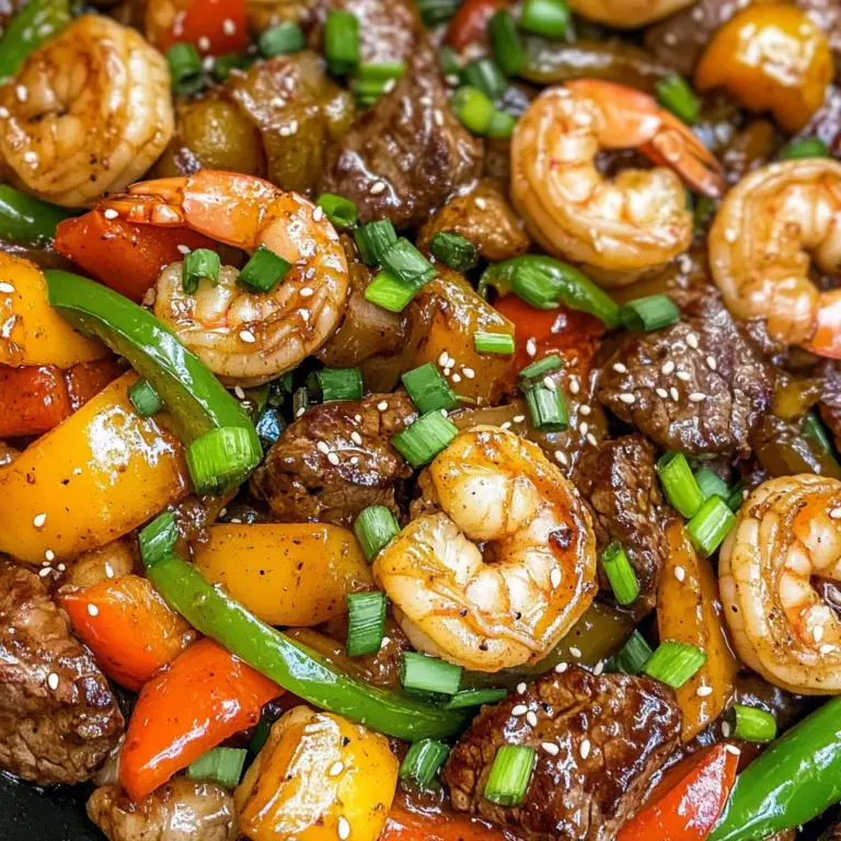 STEAK AND SHRIMP STIR FRY
