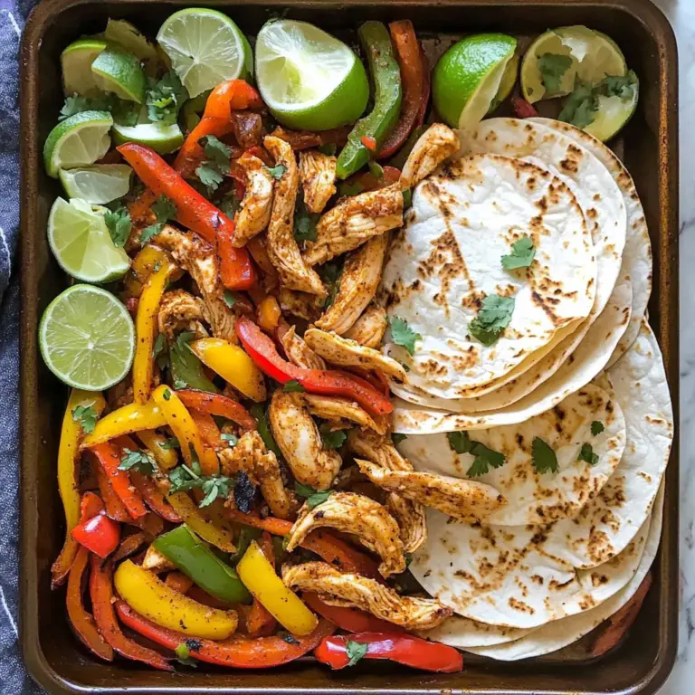 Sheet Pan Chicken Fajitas