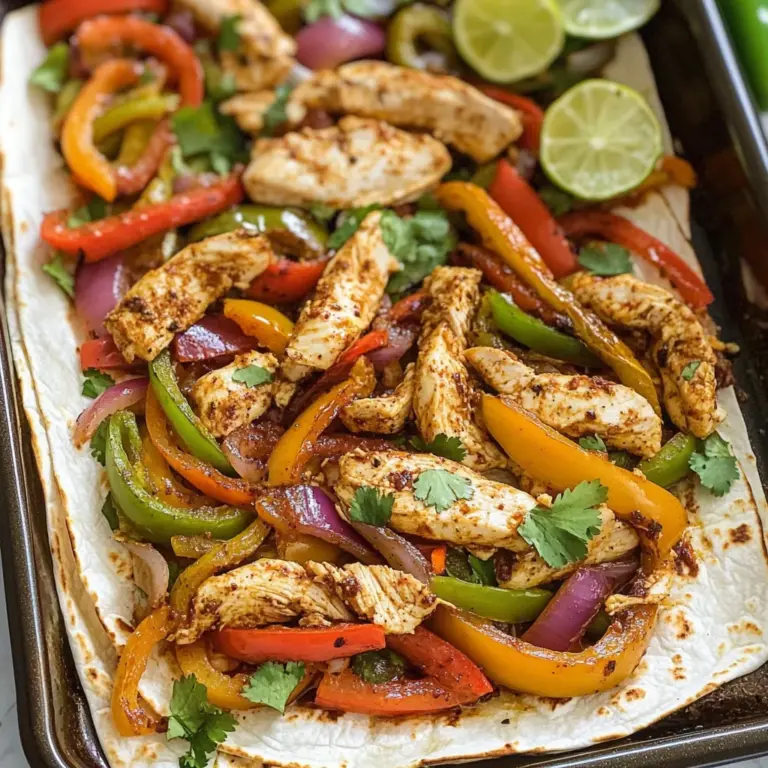 Sheet Pan Chicken Fajitas