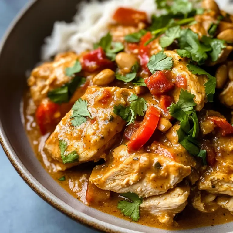 Slow Cooker Peanut Chicken