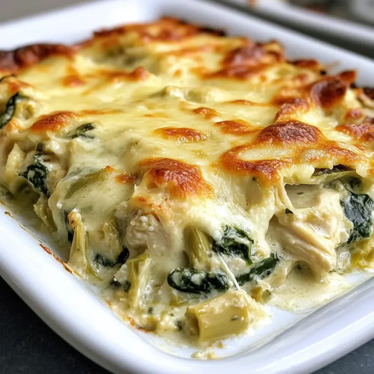 Spinach Artichoke Chicken Casserole (Keto)