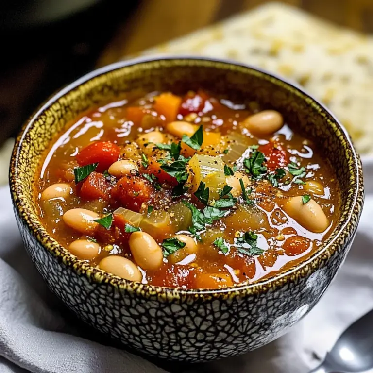Vegan Serbian White Bean Soup (Pasulj)