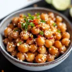 Vegan Sticky Sesame Chickpeas