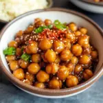 Vegan Sticky Sesame Chickpeas
