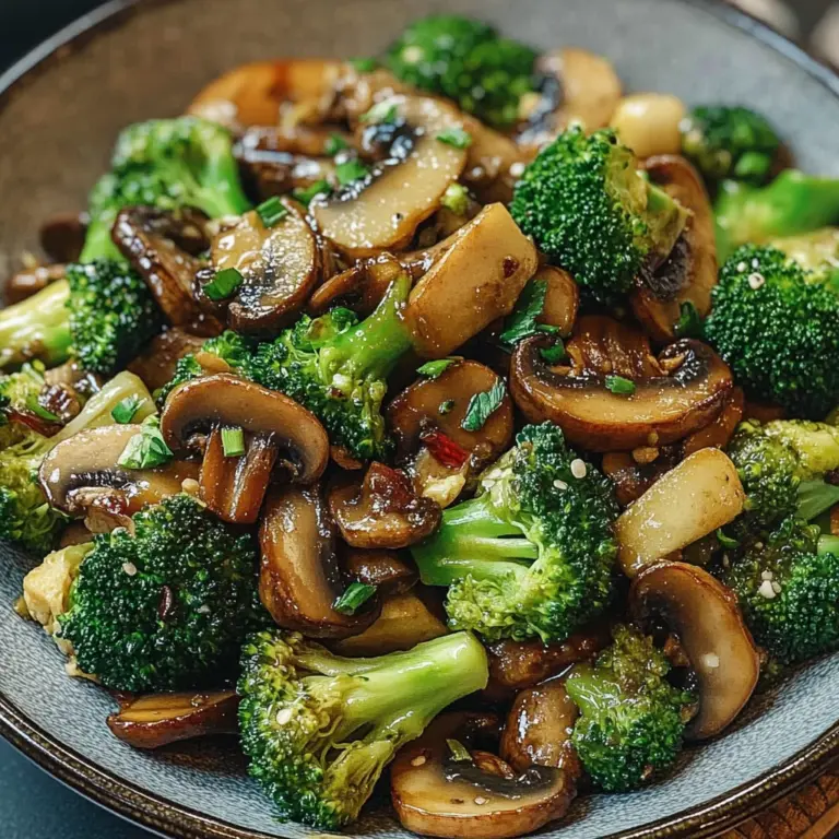 Broccoli and Mushroom Stir Fry