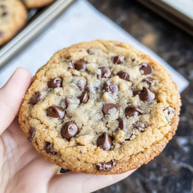 Giant Chewy Keto Chocolate Chip Cookies