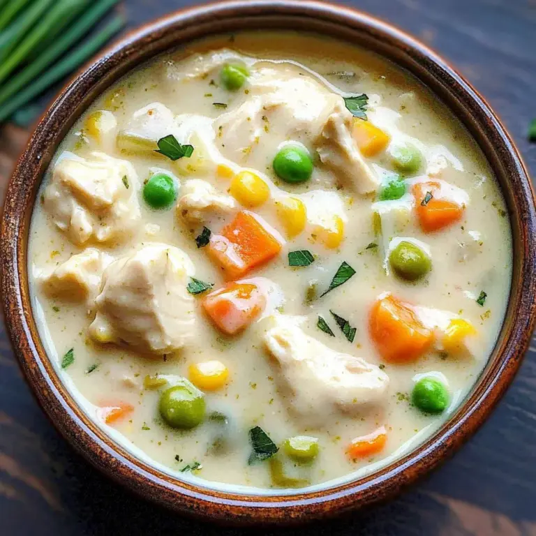Healthy Chicken Pot Pie Soup Recipe
