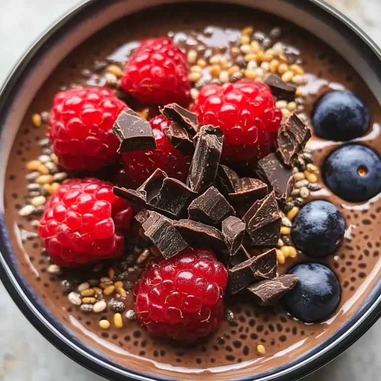 High-Protein Chocolate Chia Pudding