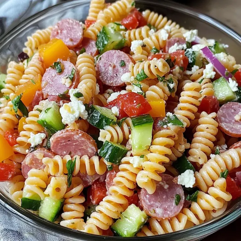High Protein Italian Pasta Salad