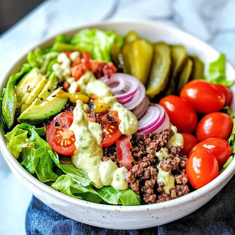 Low-Carb Burger Bowl