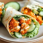 Vegan Buffalo Cauliflower Wraps
