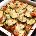 Baked Chicken and Zucchini Casserole with Tomato