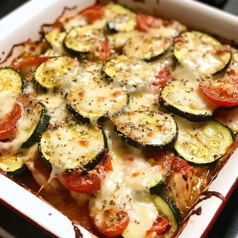 Baked Chicken and Zucchini Casserole with Tomato
