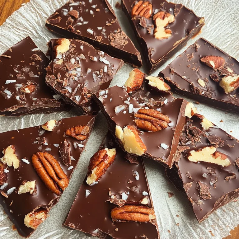 Carb-less Chocolate Peanut Butter Pecan Bark
