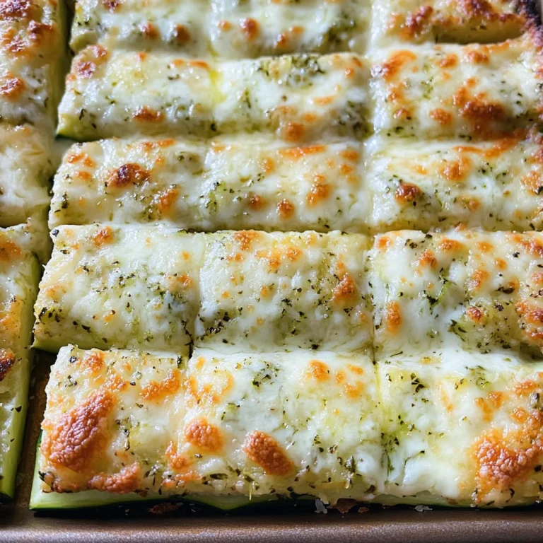 Cheesy Zucchini Breadsticks
