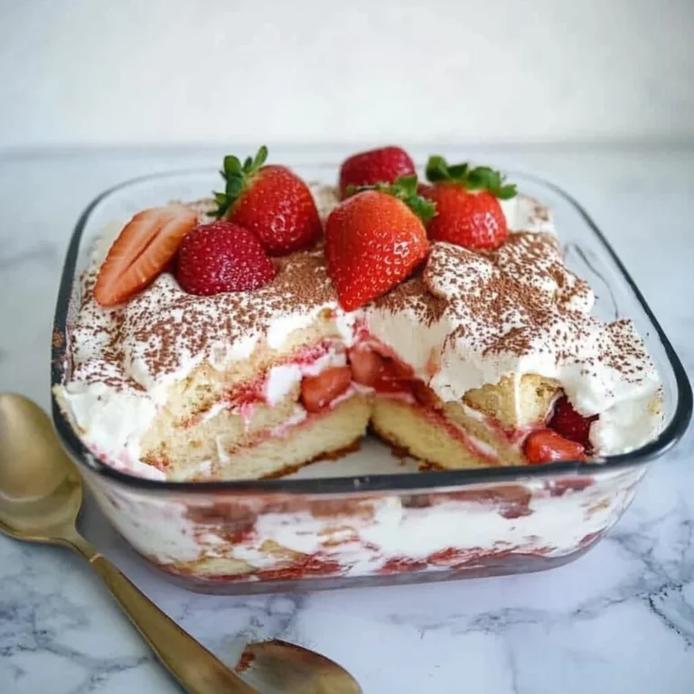 Keto Strawberry Tiramisu