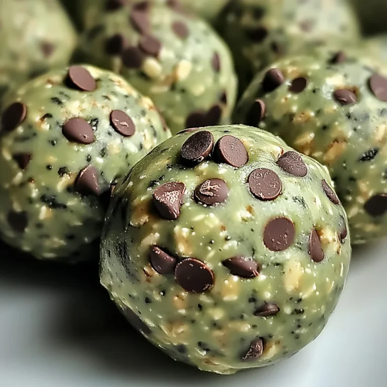 Mint Chocolate Chip Protein Balls