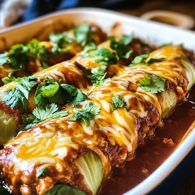 Cabbage Roll Beef Enchiladas | Keto, Low-Carb