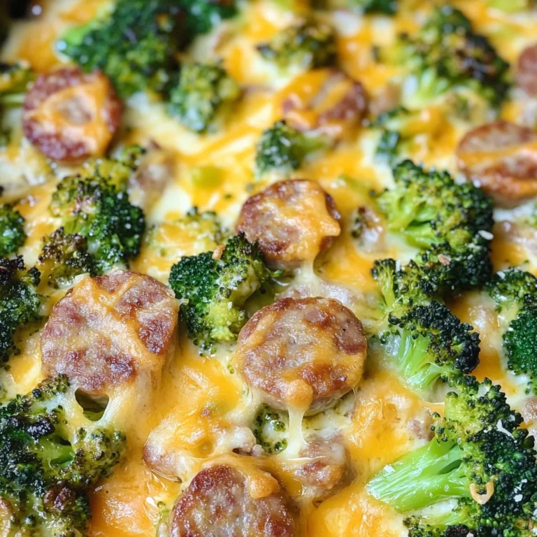 Cheesy Broccoli & Sausage Casserole