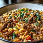 Ground Beef Orzo