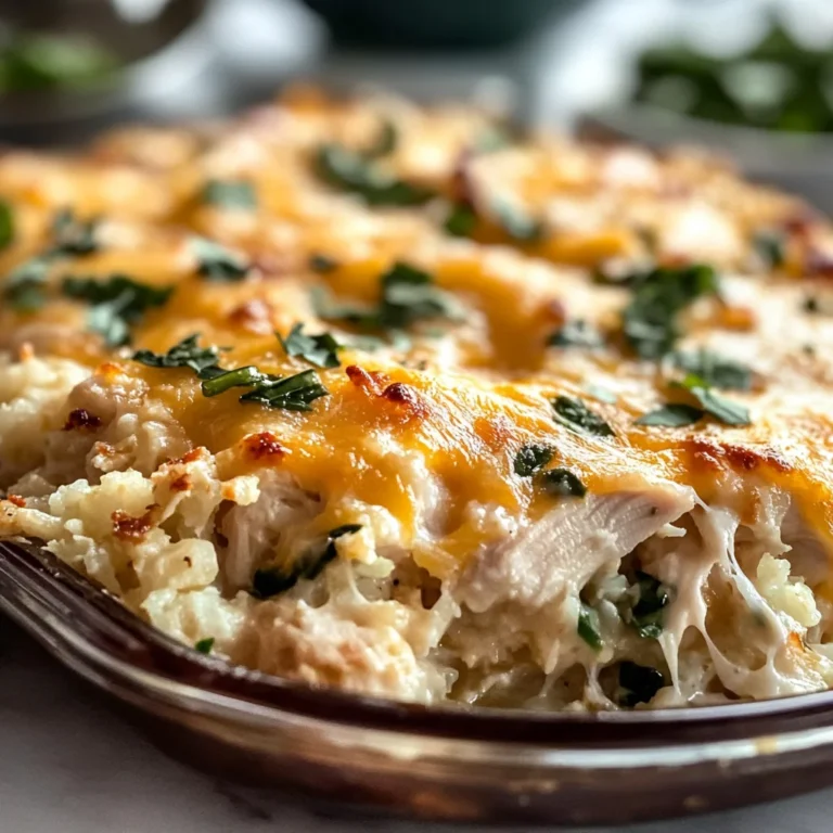 Healthy Chicken Cauliflower Rice Casserole