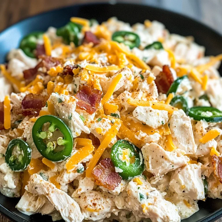 Jalapeno Popper Keto Chicken Salad Recipe